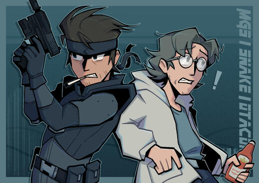 MGS1 Snake and Otacon