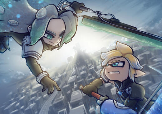 Advent Squid (FF7 X Splatoon)