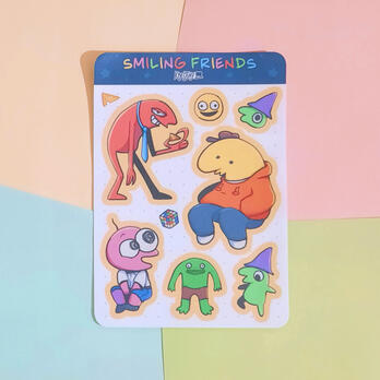 Smiling Friends Sticker Sheet Smiling Friends Sticker Sheet