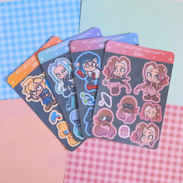 FF7 x Splatoon Sticker Sheet