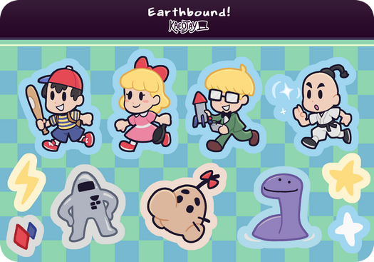 Earthbound Sticker Sheet