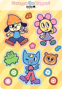 Parappa Sticker Sheet