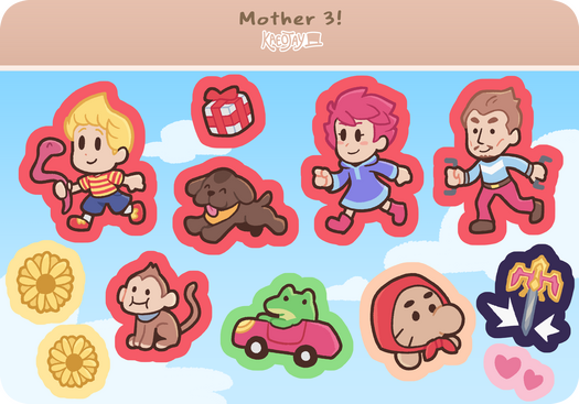 Mother 3 Sticker Sheet