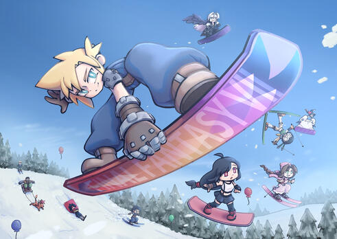 Final Fantasy VII Snowboarding